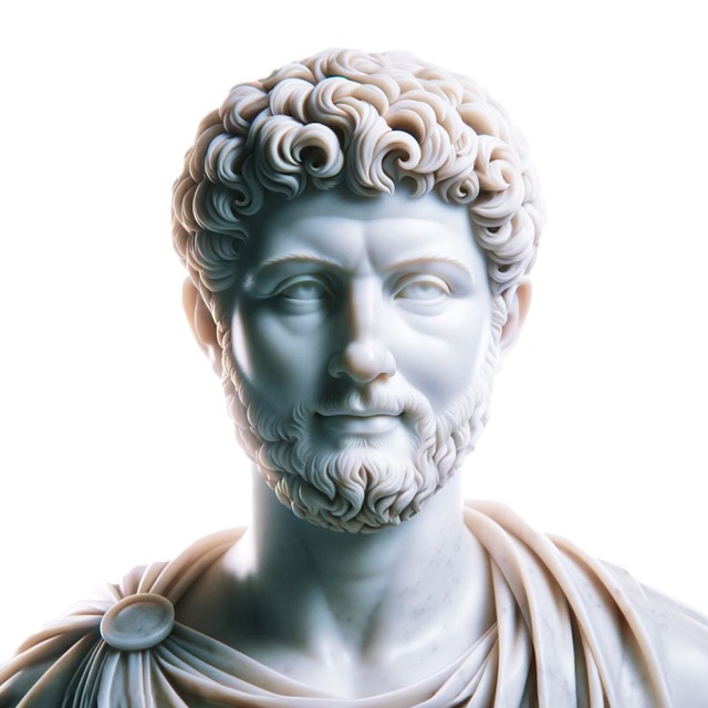 Marcus Aurelius profile portrait